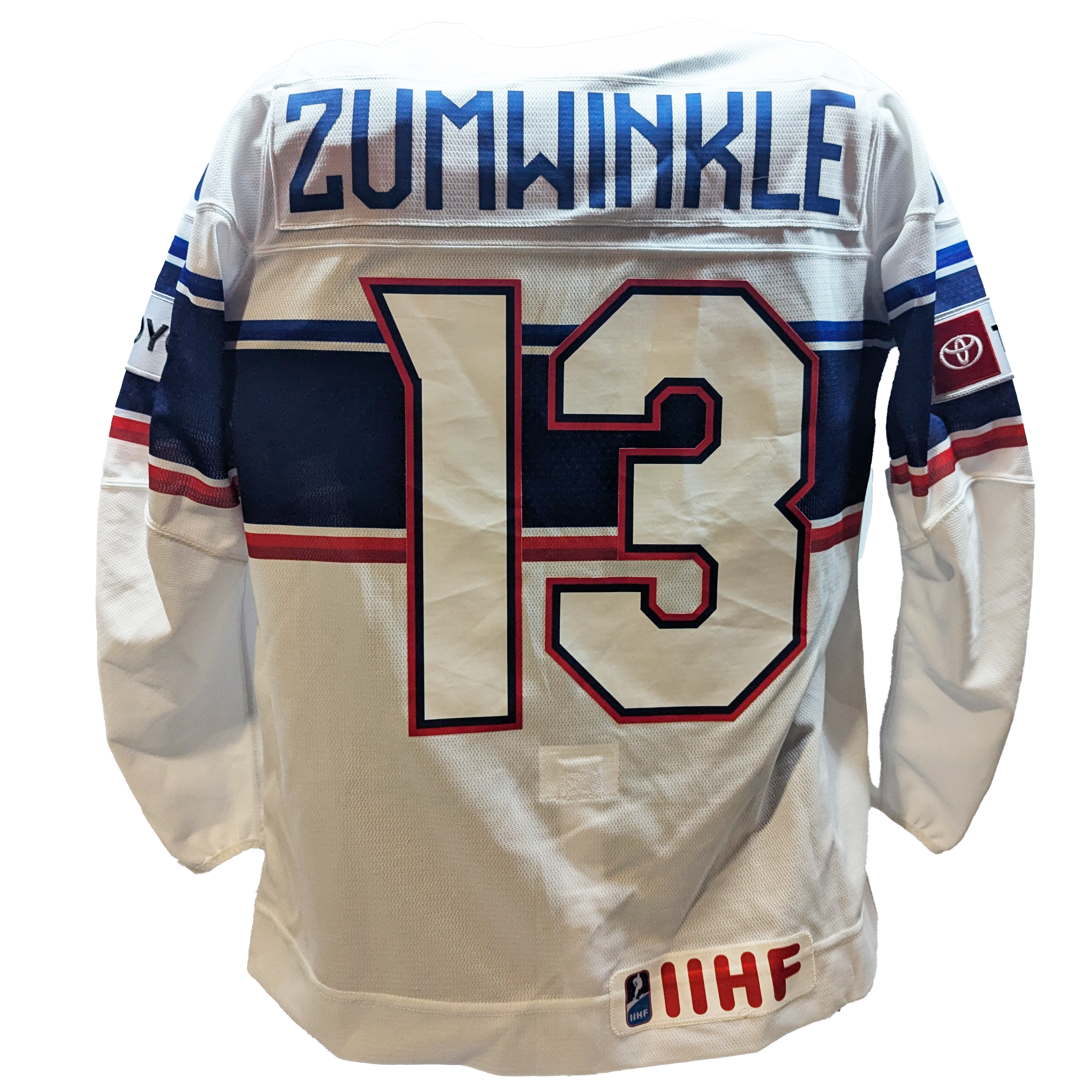 Nike - Maillot de match d'occasion de l'équipe américaine IIHF (blanc)